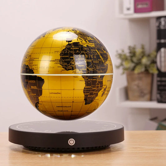 Levitating Globe Lamp with Digital Clock Base