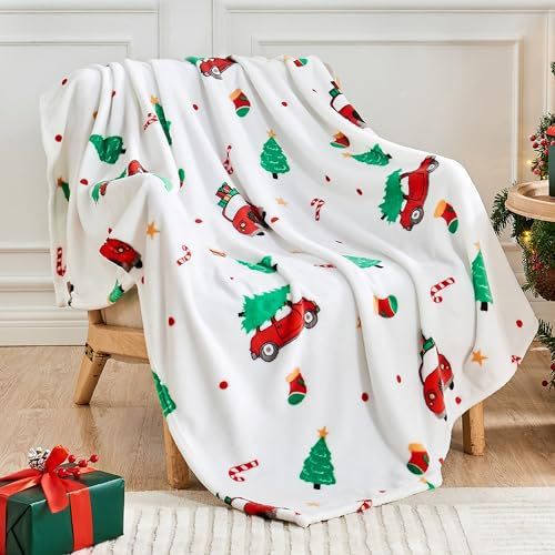 Soft Pink Flannel Christmas Blanket for Cozy Holiday Nights