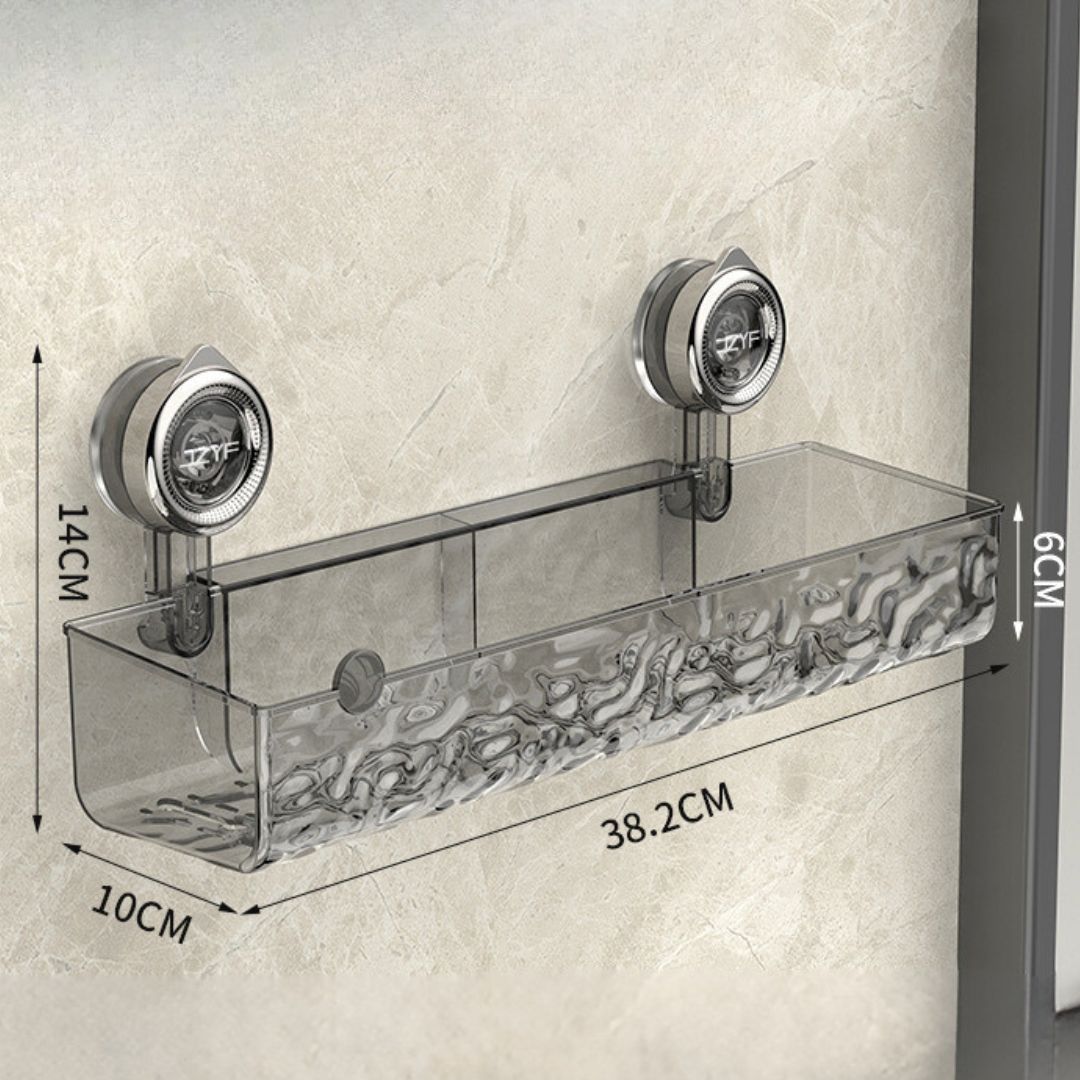 Bathroom Corner Shelf with Suction Cups for Easy Installation