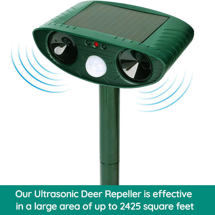 Solar-Powered Ultrasonic Animal Repeller for Effective Raccoon Control