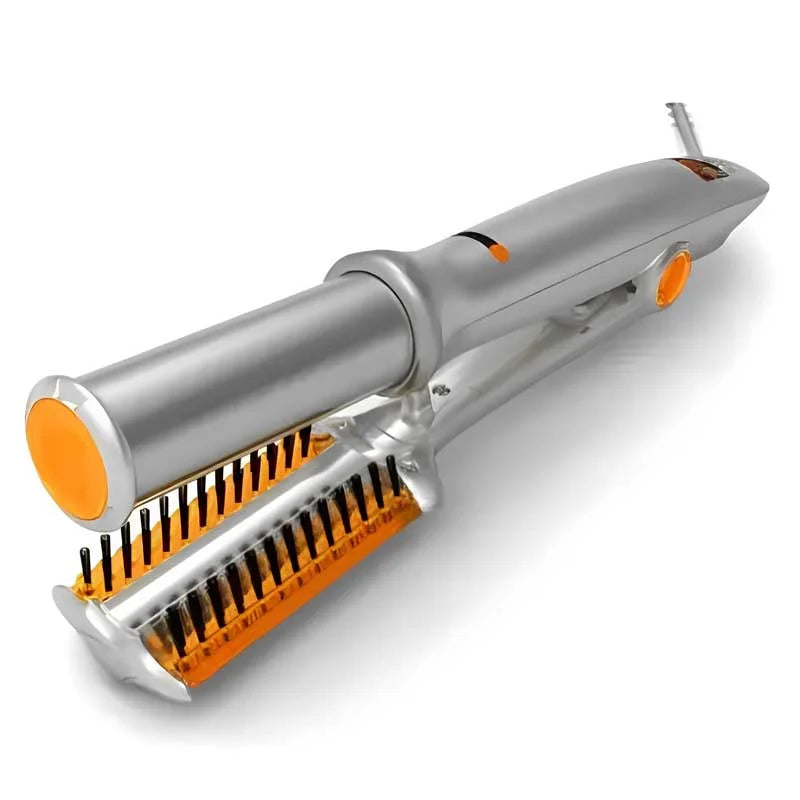 2 in 1 Rotating Hair Brush & Iron for Professional Styling