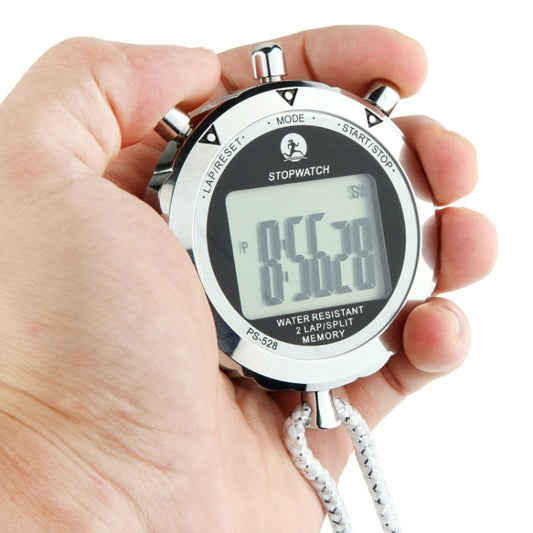 PS528 Handheld Digital Sports Stopwatch Timer with LCD Display and Strap