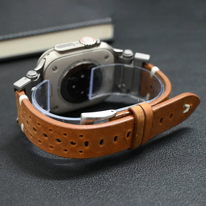 Genuine Leather Apple Watch Strap – Stylish & Durable Replacement Band