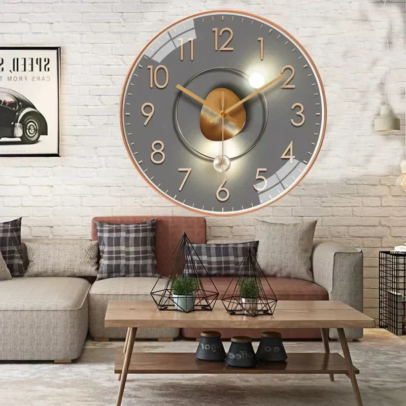 Silent Wall Clock | Elegant, Non-Ticking Timepiece for Bedroom & Office