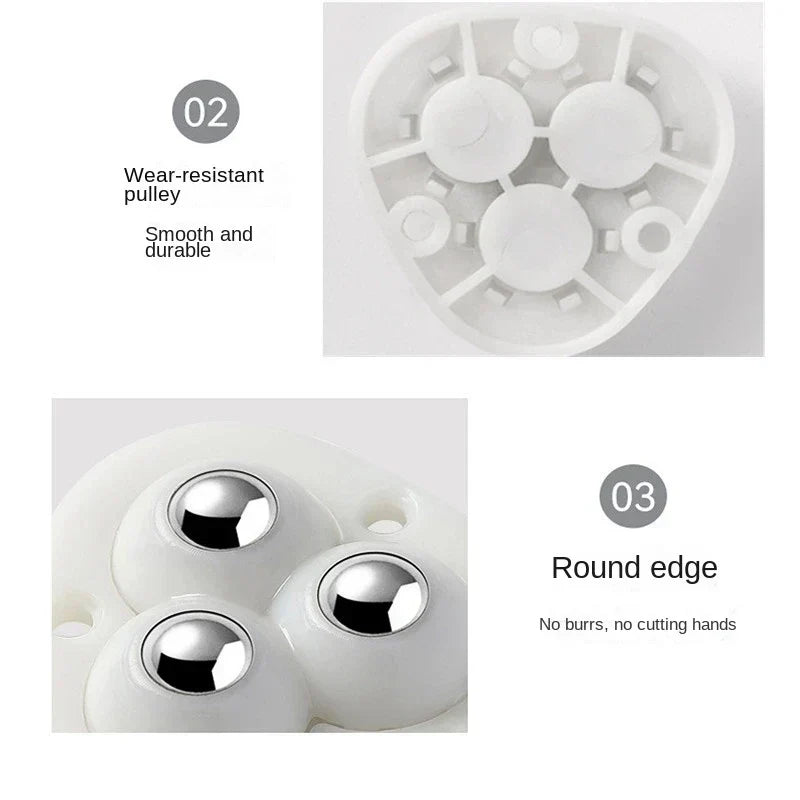 Self-Stick 360° Rotating Furniture Mover Wheels