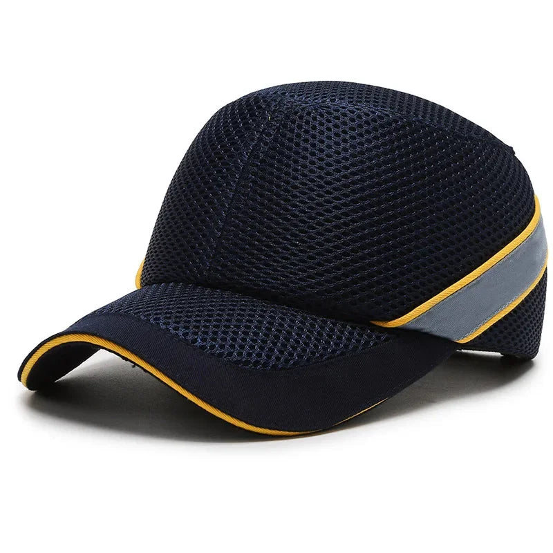 Red Safety Bump Cap - Durable Helmet for Home, Work, and Factory Use