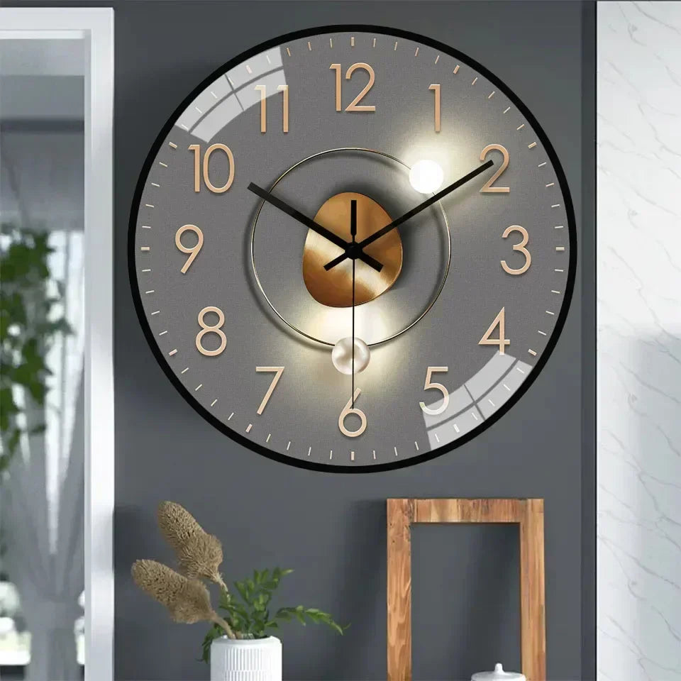 Silent Wall Clock | Elegant, Non-Ticking Timepiece for Bedroom & Office