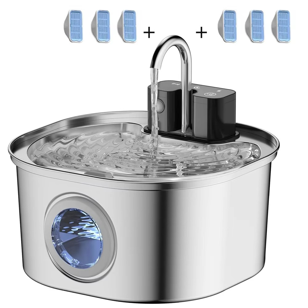 Automatic Smart Sensor Pet Water Fountain with USB Charging, Large Capacity