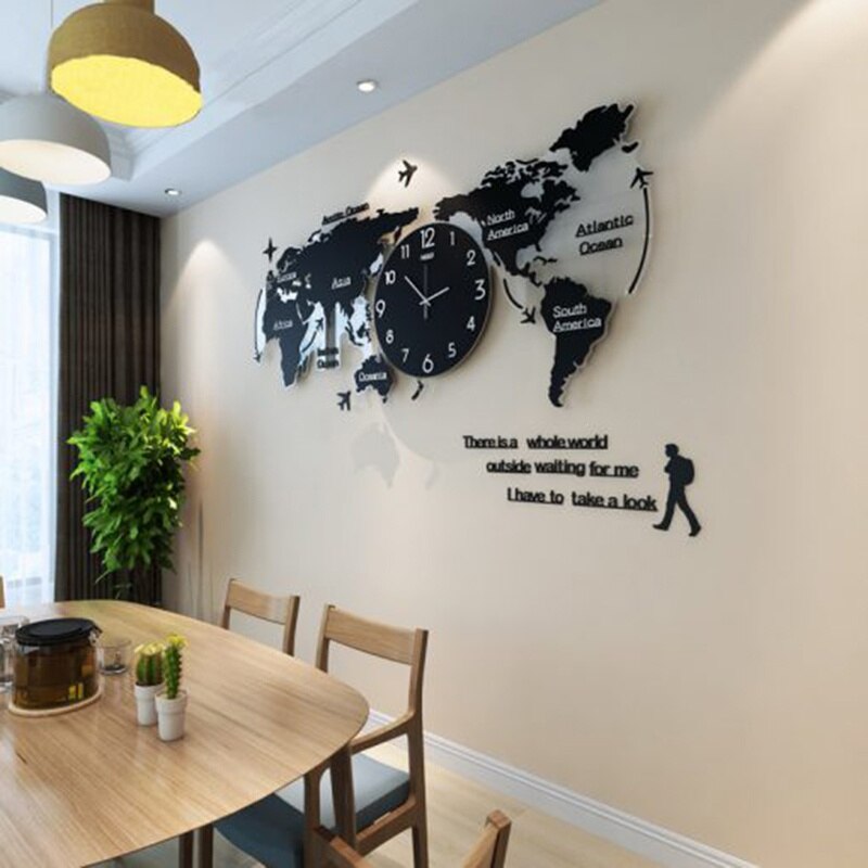 Artsy 3D DIY Wall Clock in Unique Acrylic Design