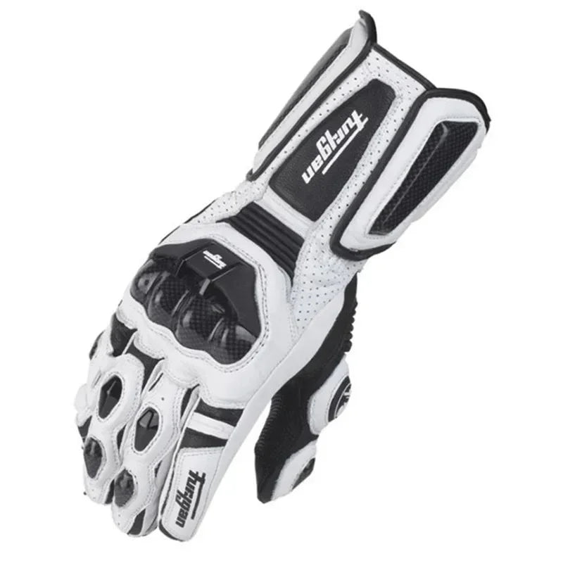 Motorcycle Gloves | Carbon Fiber Protection | Waterproof & Windproof | Touchscreen Leather