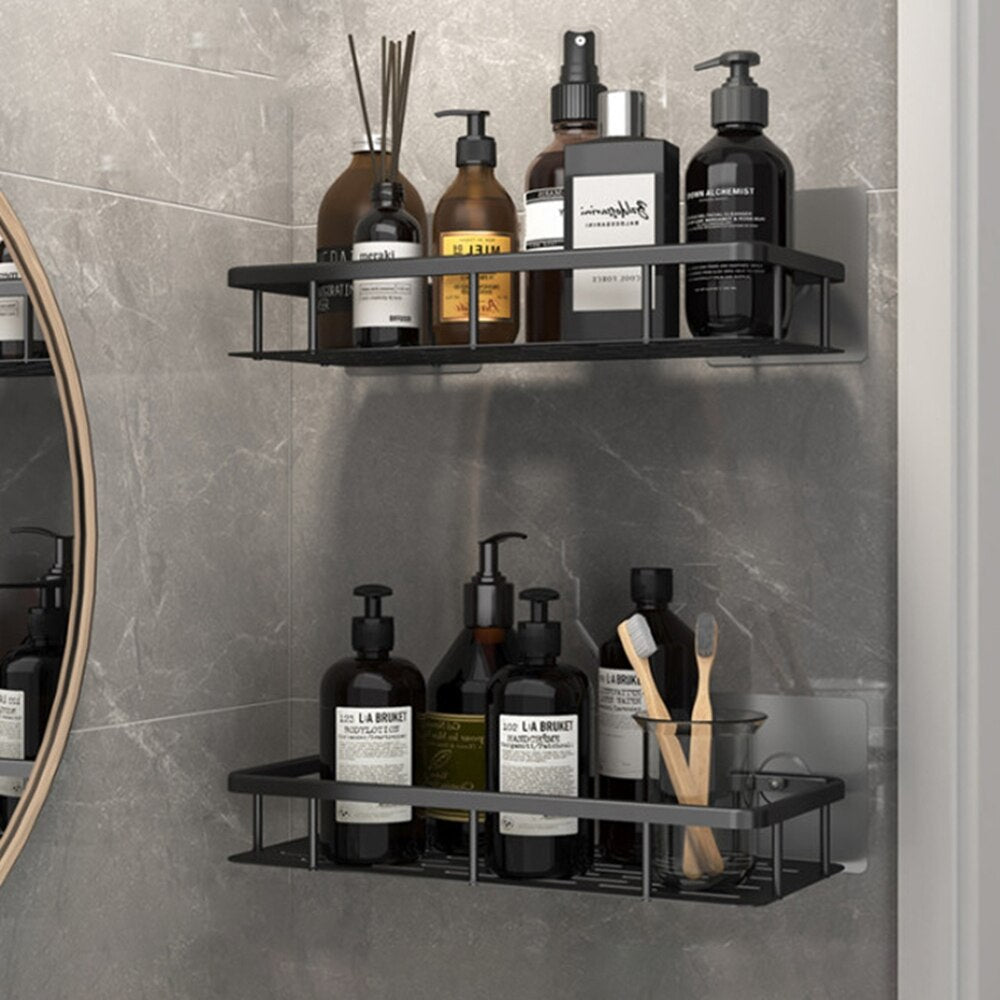 Metal Suction Cup Shelves for Bathrooms