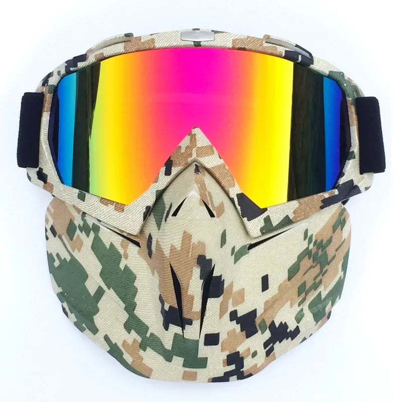 Snow Ninja Mask with UV Goggles for Winter Sports