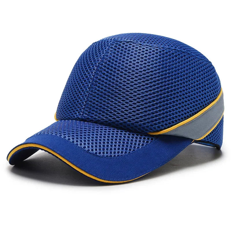 Red Safety Bump Cap - Durable Helmet for Home, Work, and Factory Use