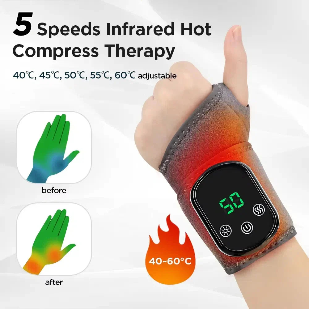Infrared Heated Ankle Massager with Adjustable Vibration