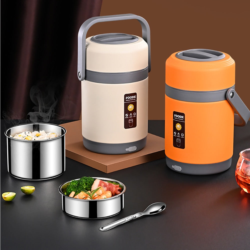 USB-Powered Portable Lunch Box with 304 Stainless Steel Warmer