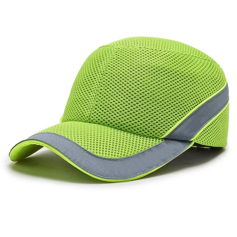 Red Safety Bump Cap - Durable Helmet for Home, Work, and Factory Use