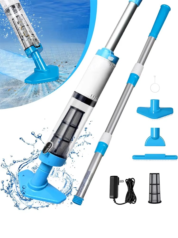 Cordless Rechargeable Pool Vacuum with 3-in-1 Cleaning Modes