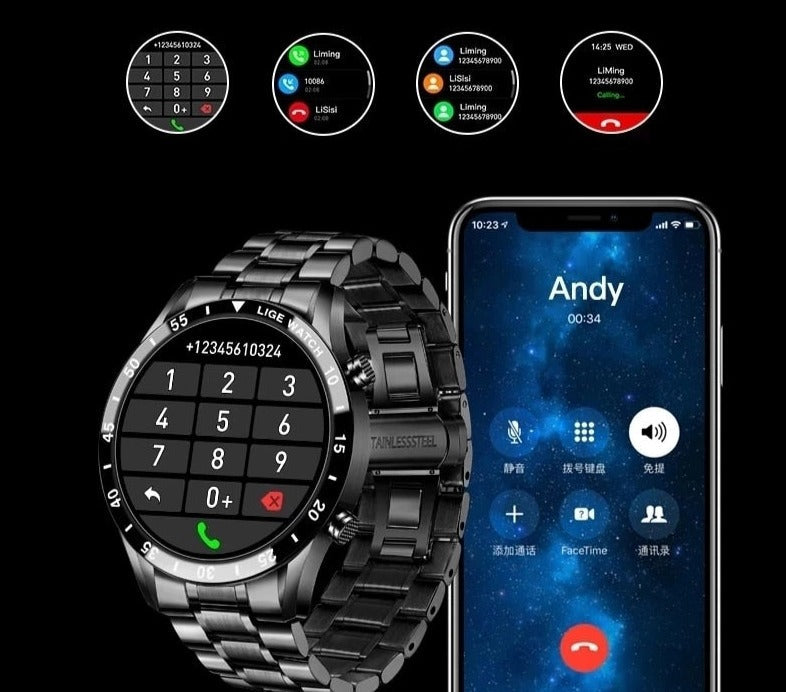 Luxury 4G Smartwatch with Calling, GPS, and Health Tracking Features