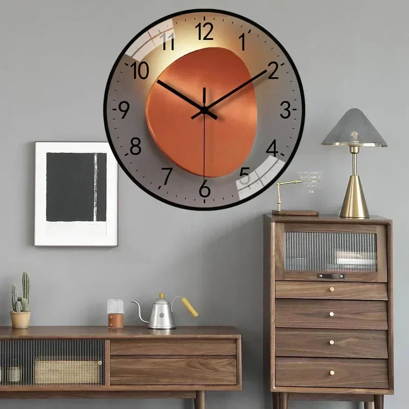Silent Wall Clock | Elegant, Non-Ticking Timepiece for Bedroom & Office