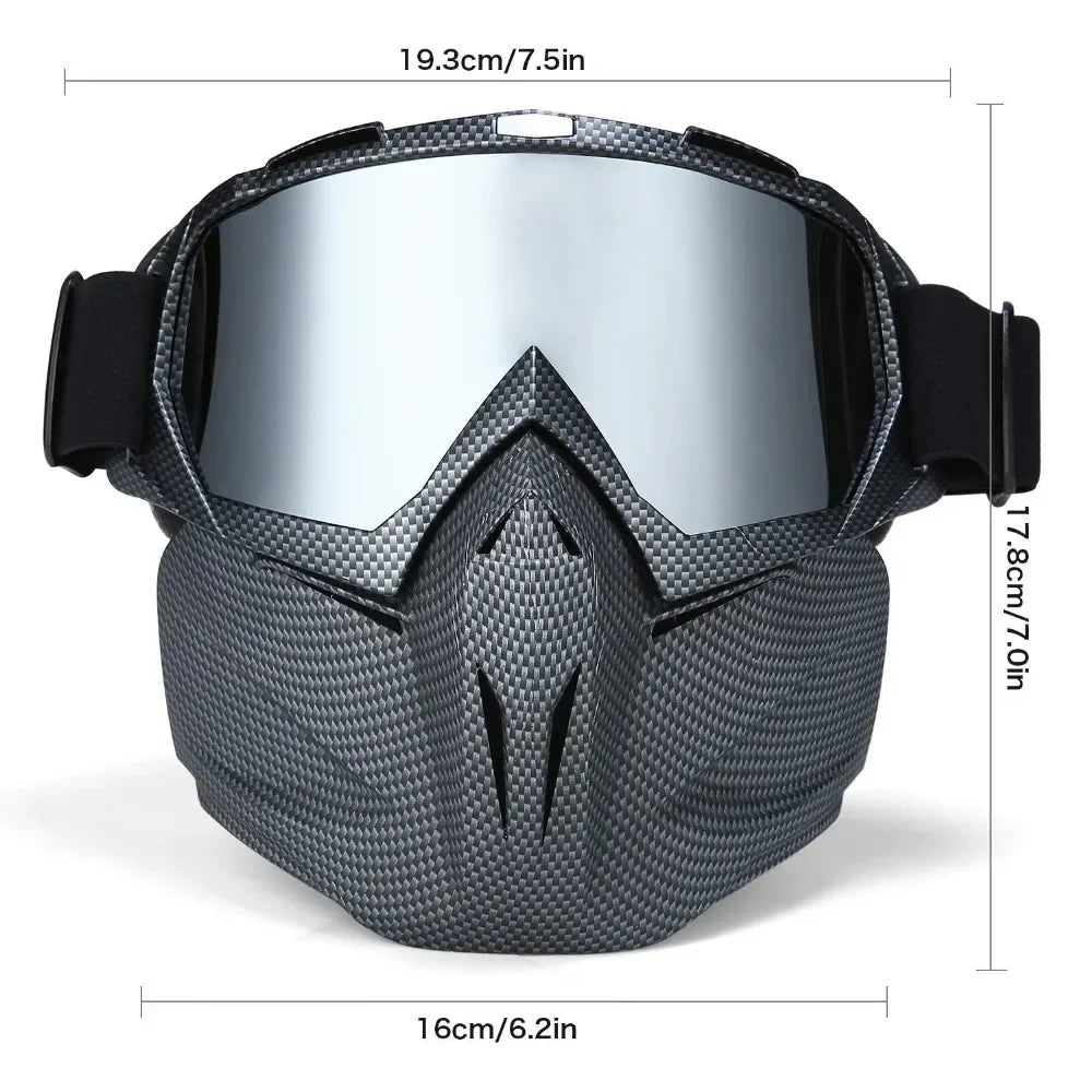 Snow Ninja Mask with UV Goggles for Winter Sports