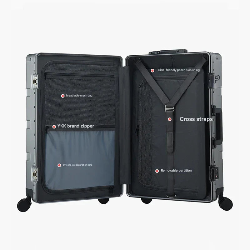 Aluminum Hard Shell Suitcase - Pristina Series