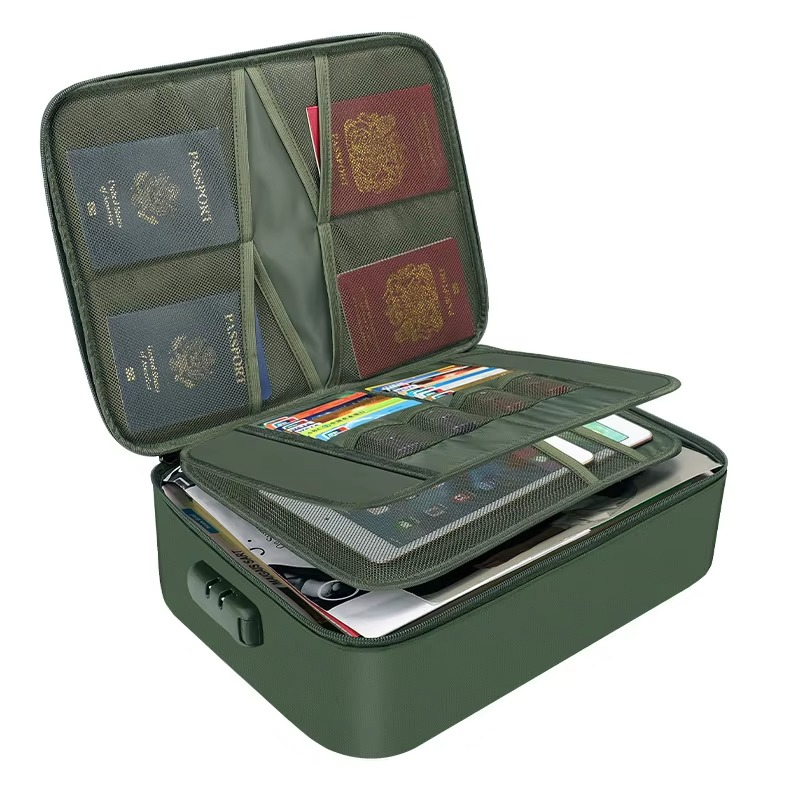 Fireproof Waterproof Document Bag – Secure Portable Storage for Travel & Home