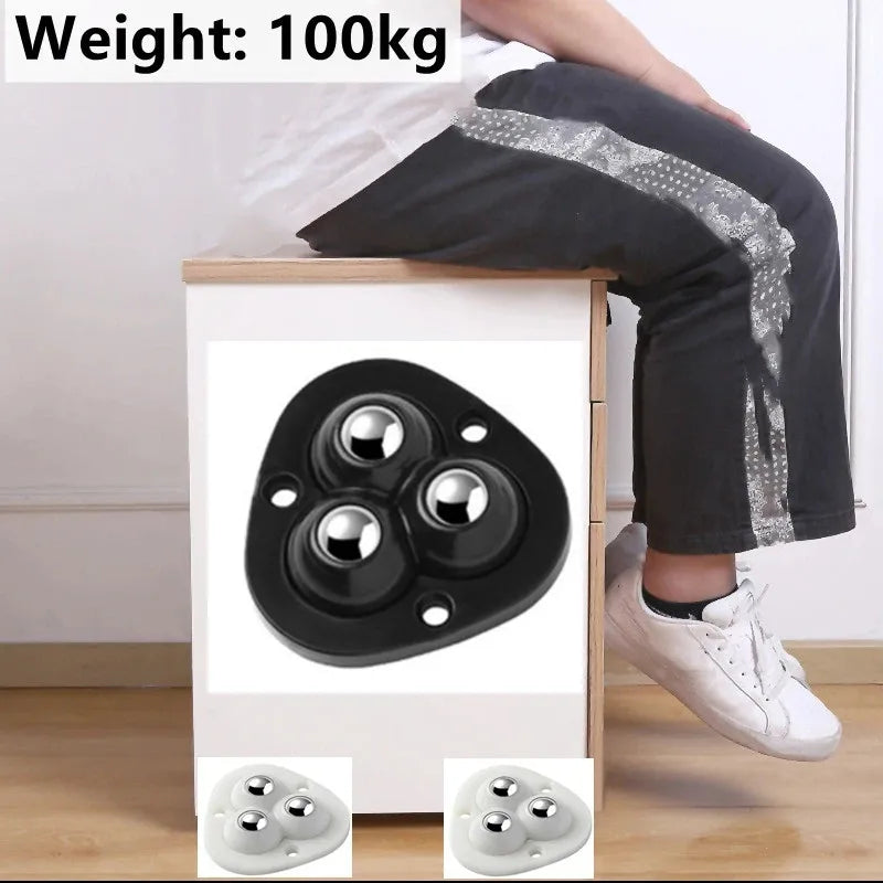 Self-Stick 360° Rotating Furniture Mover Wheels