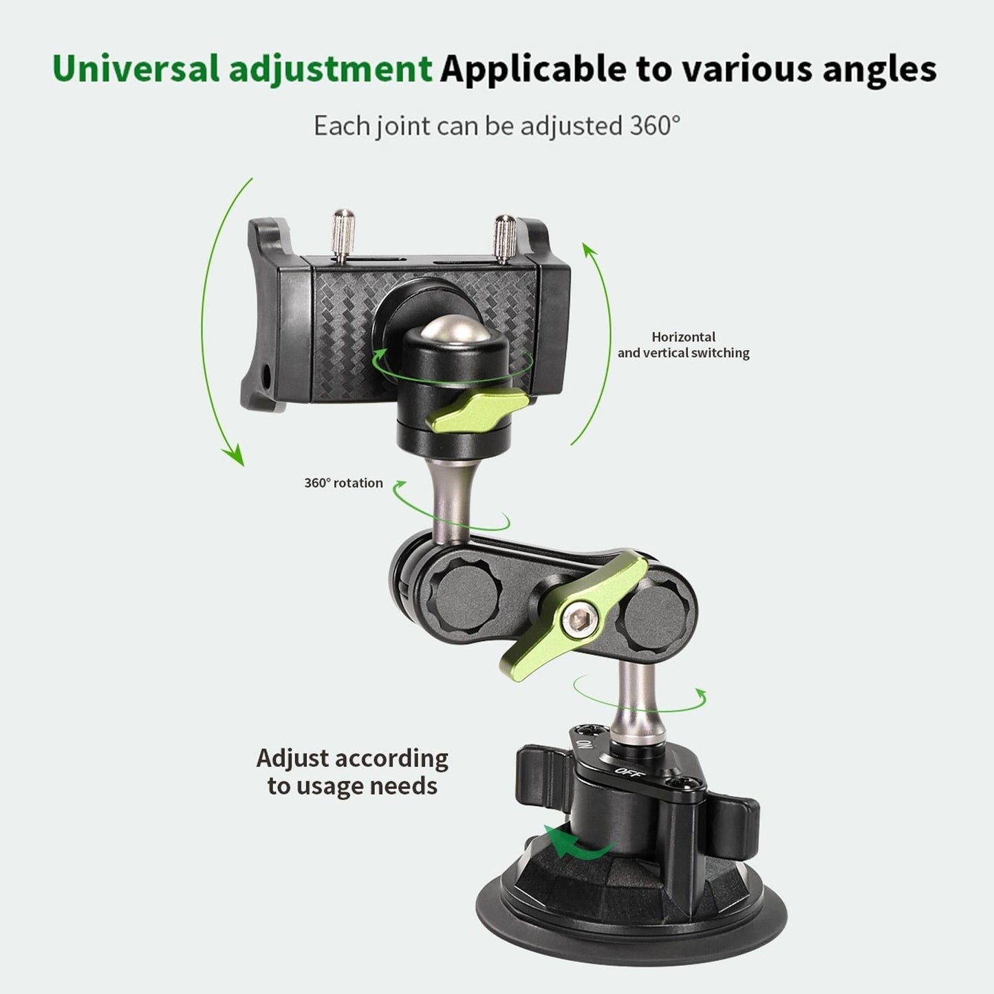 Universal Car Phone Holder with Super Strong Suction