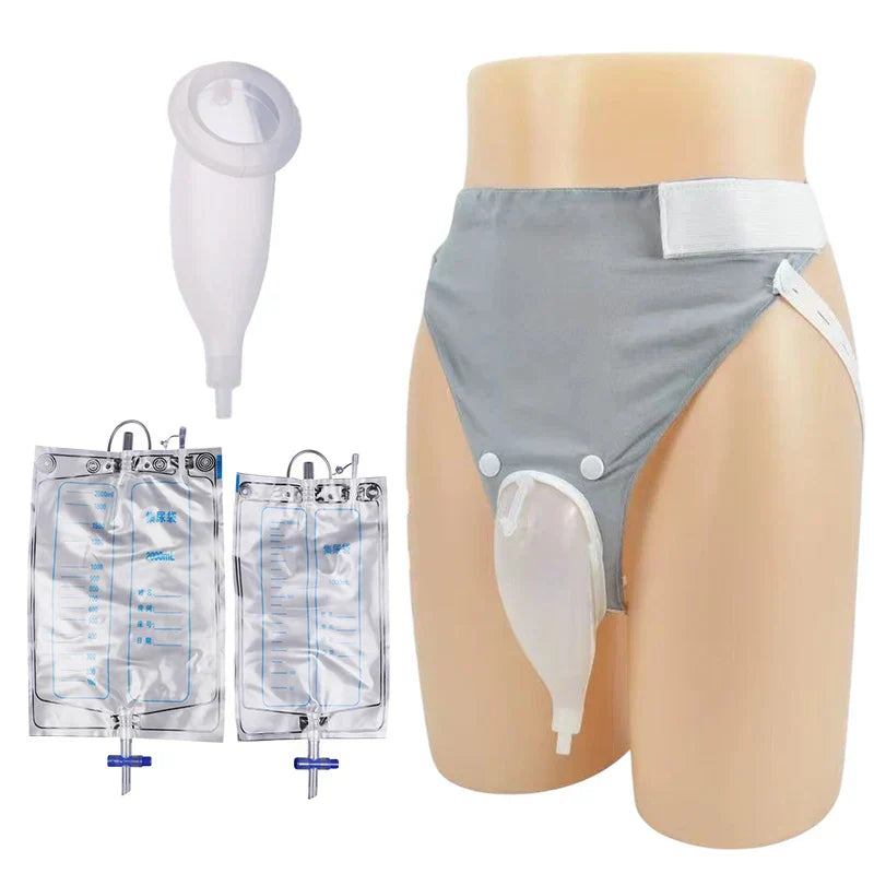 Silicone Urine Collector for Adults with Catheter Bag