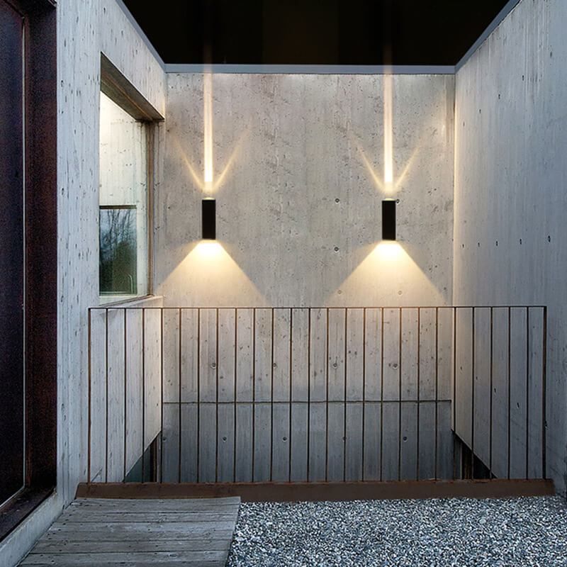 Modern Waterproof LED Outdoor Rectangular Wall Light Fixture
