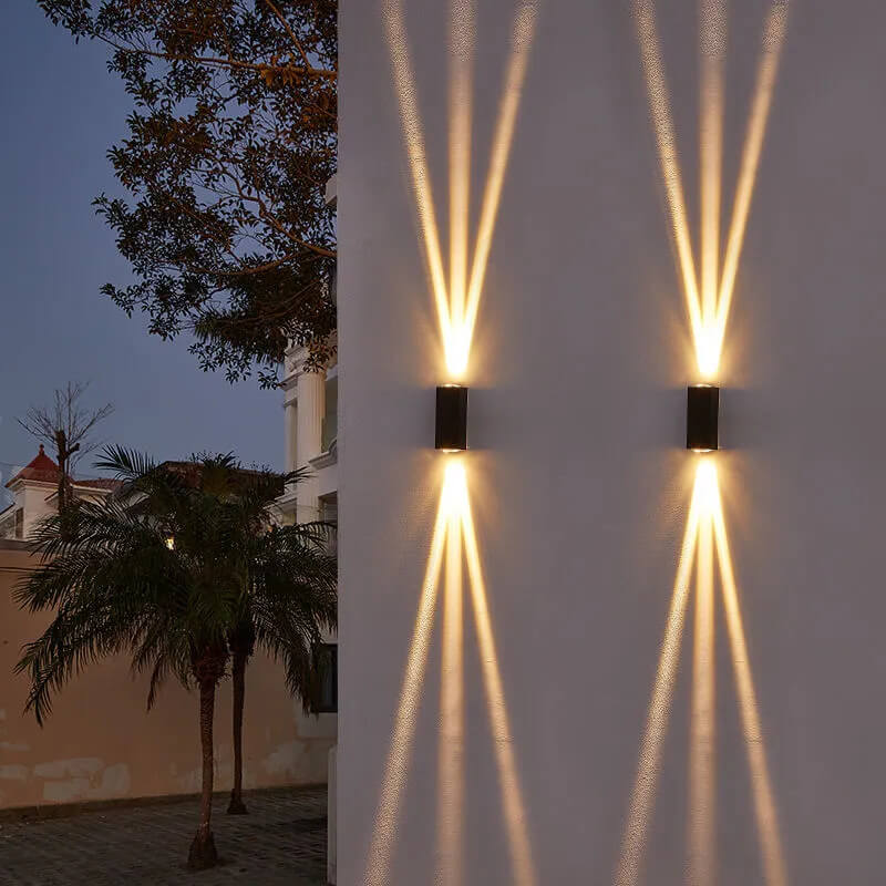Modern Waterproof LED Outdoor Rectangular Wall Light Fixture