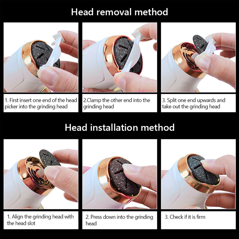 Electric Foot Callus Remover: Rechargeable Corns & Dead Skin Treatment Tool