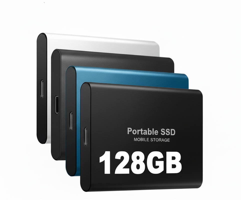 Portable USB 3.1 Type-C SSD | Fast External Storage | 128GB Capacity