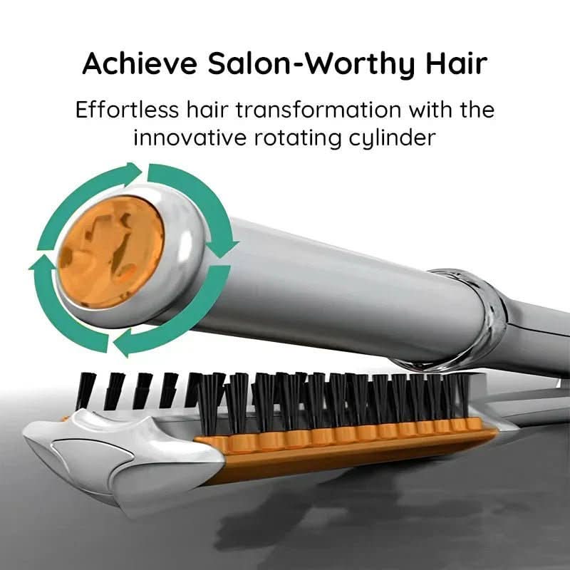 2-in-1 Rotating Hair Styling & Smoothing Brush