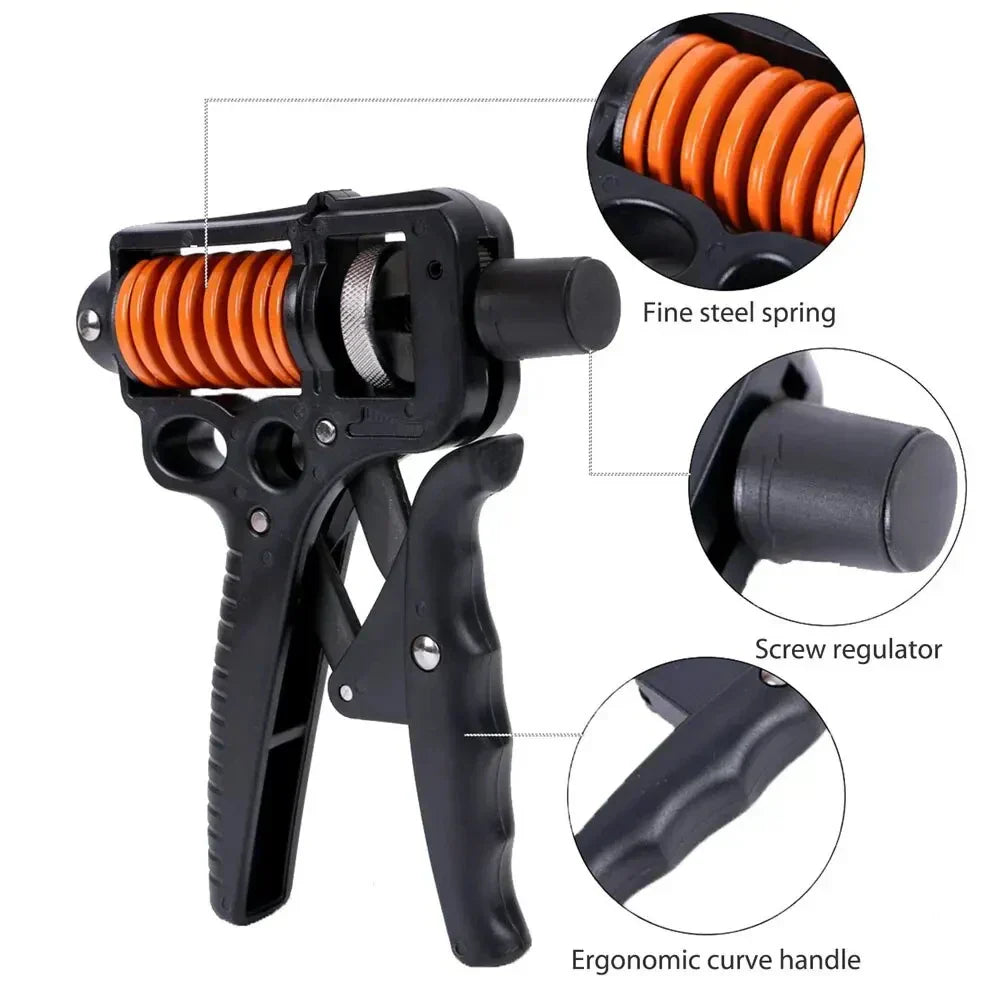 Adjustable 5-165kg Grip Strength Trainer for Wrist, Finger, and Forearm Workouts