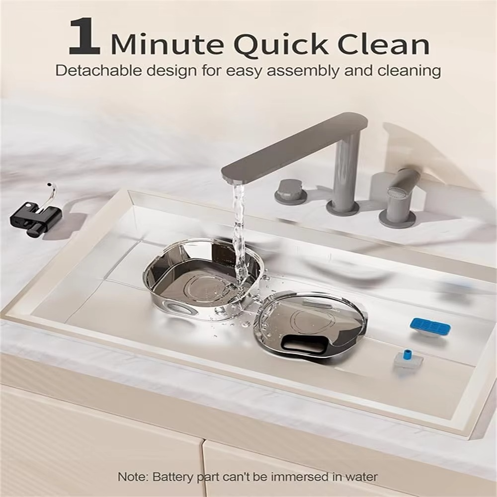 Automatic Smart Sensor Pet Water Fountain with USB Charging, Large Capacity