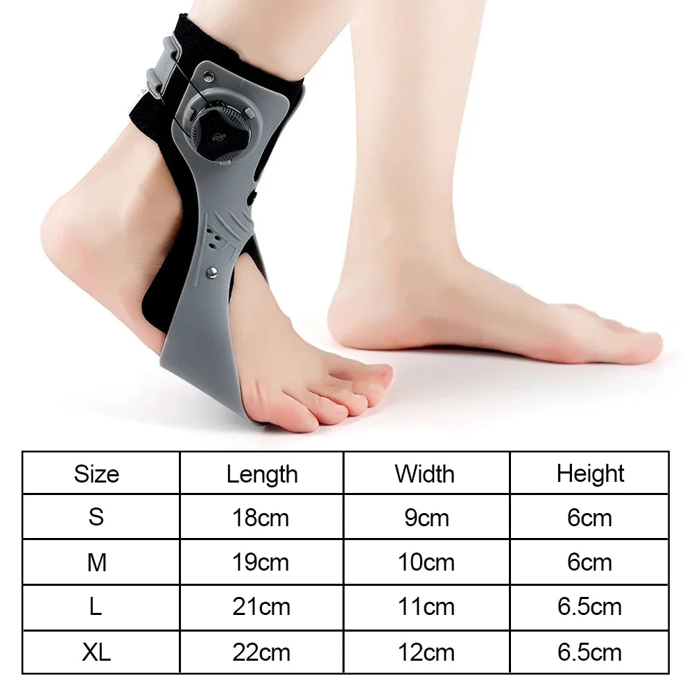 Adjustable Ankle Support Brace for Foot Drop Correction