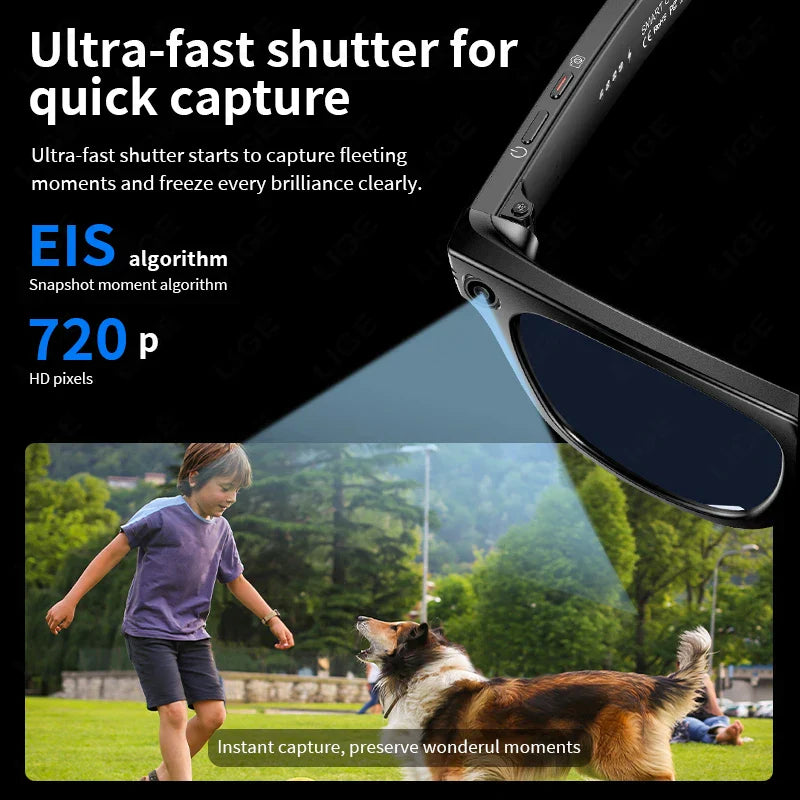 Smart Bluetooth-Enabled Camera Glasses