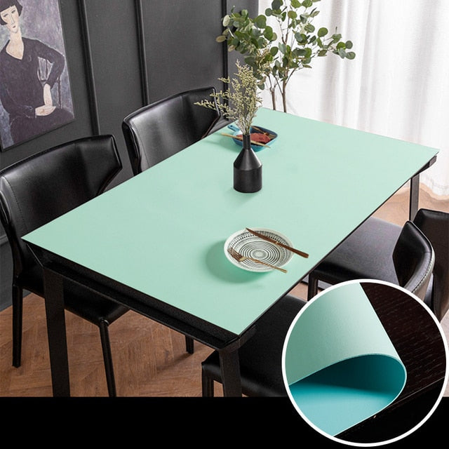 Nordic Style Leather Waterproof Table Mat for Protection