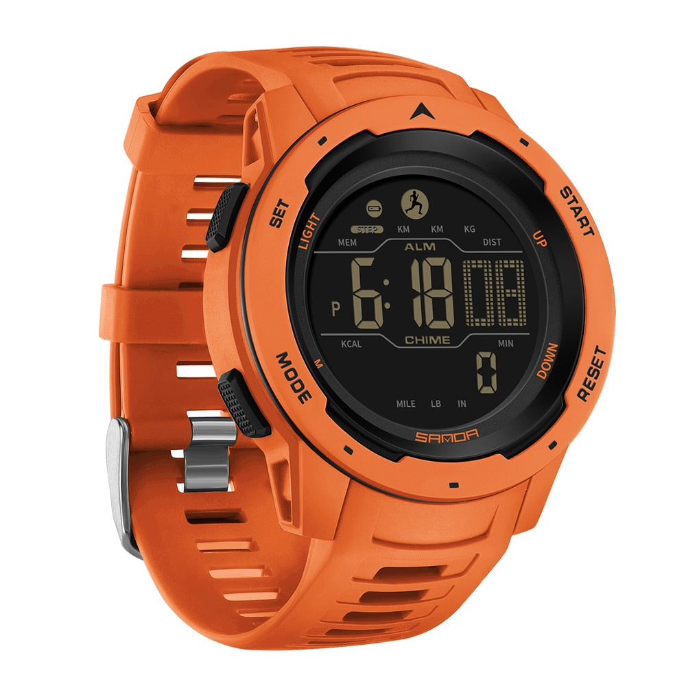 Waterproof Outdoor Fitness Digital Pedometer Watch