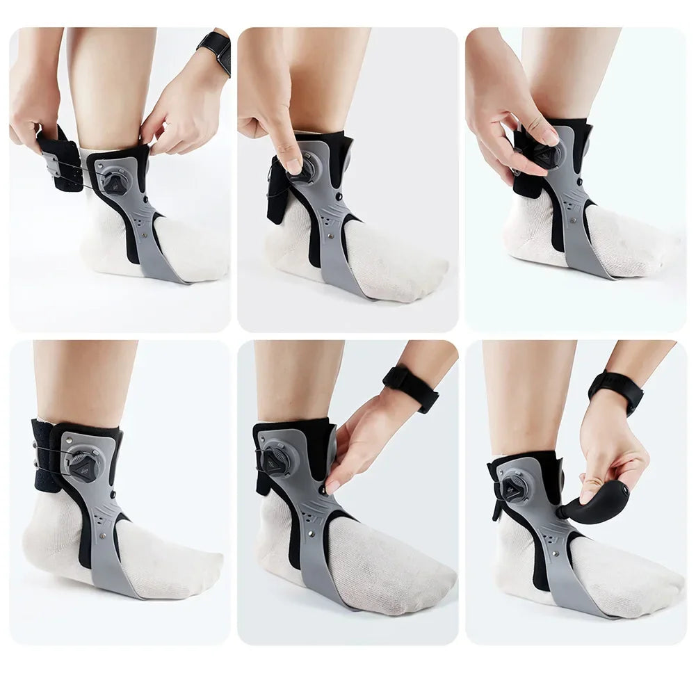 Adjustable Ankle Support Brace for Foot Drop Correction