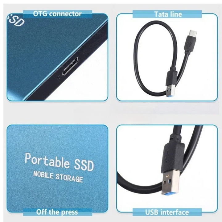 128GB High-Speed SSD with USB-C 3.1 for Enhanced Storage