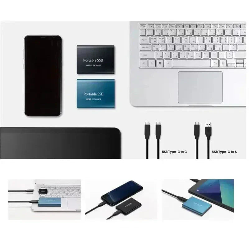 128GB High-Speed SSD with USB-C 3.1 for Enhanced Storage