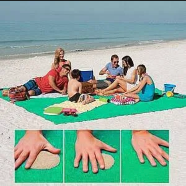 XXL Sand-Free Beach Blanket | 200x200cm Sand Mat