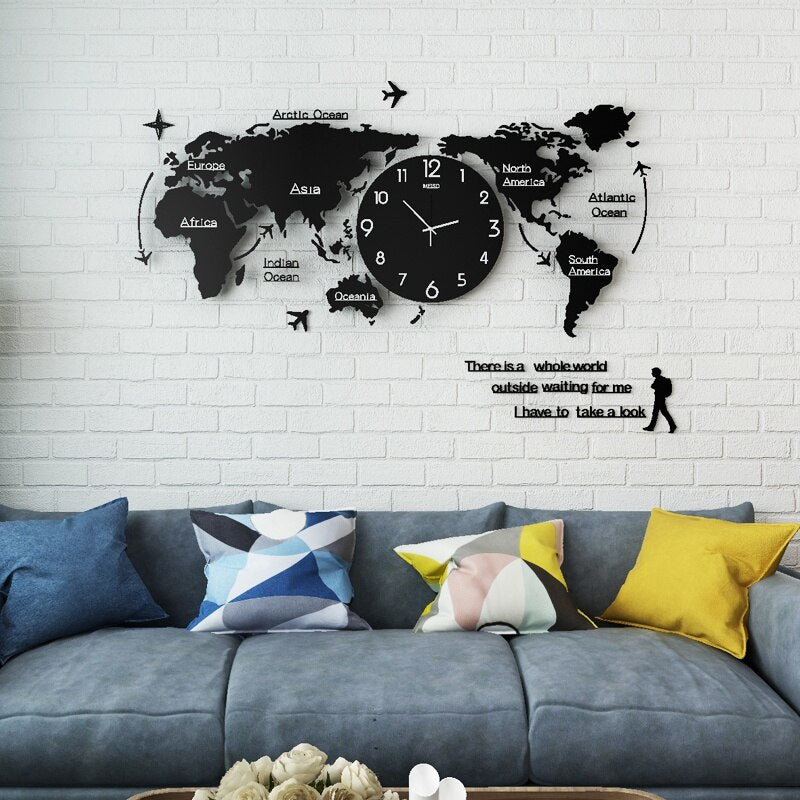 Artsy 3D DIY Wall Clock in Unique Acrylic Design