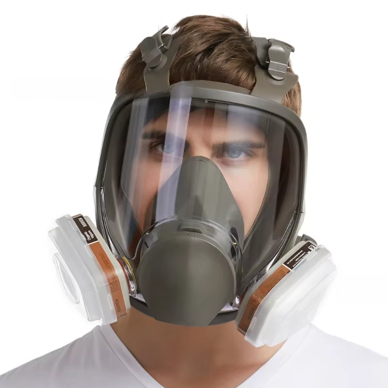 Full Face Safety Gas Mask with Anti-Fog and Secure Fit