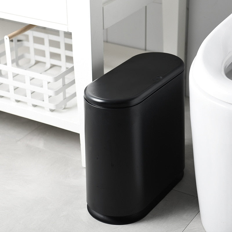 Dual Compartment Trash Bin for Recycling and Waste