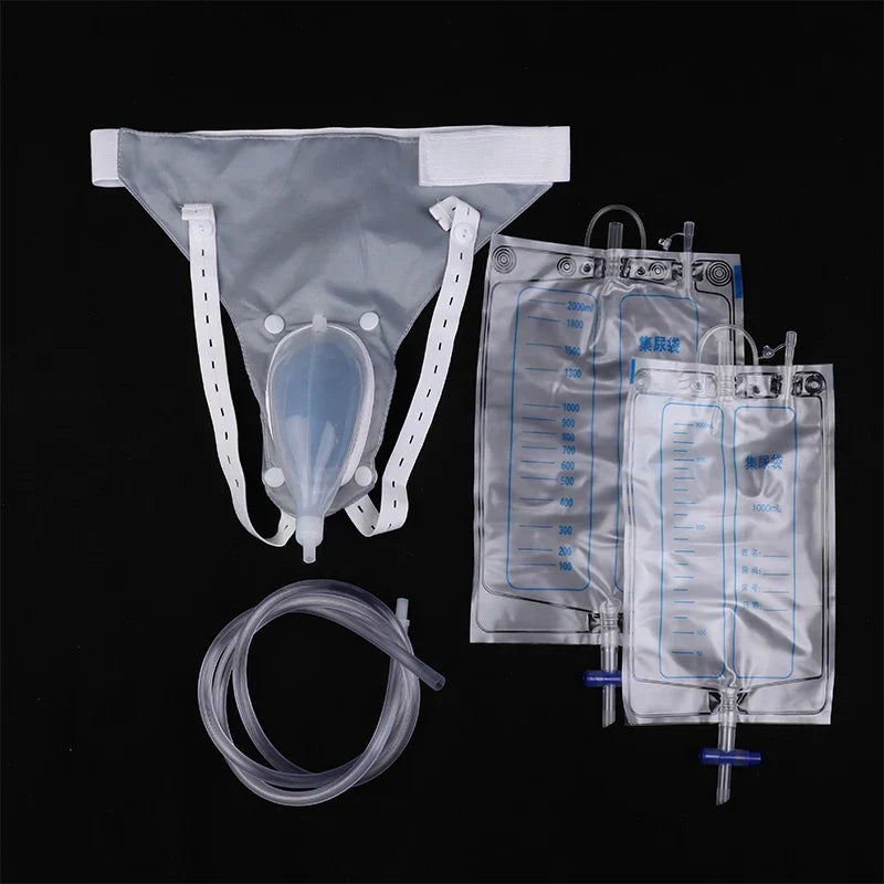 Silicone Urine Collector for Adults with Catheter Bag