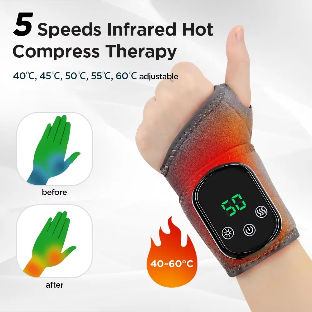 Infrared Heated Ankle Massager with Adjustable Vibration