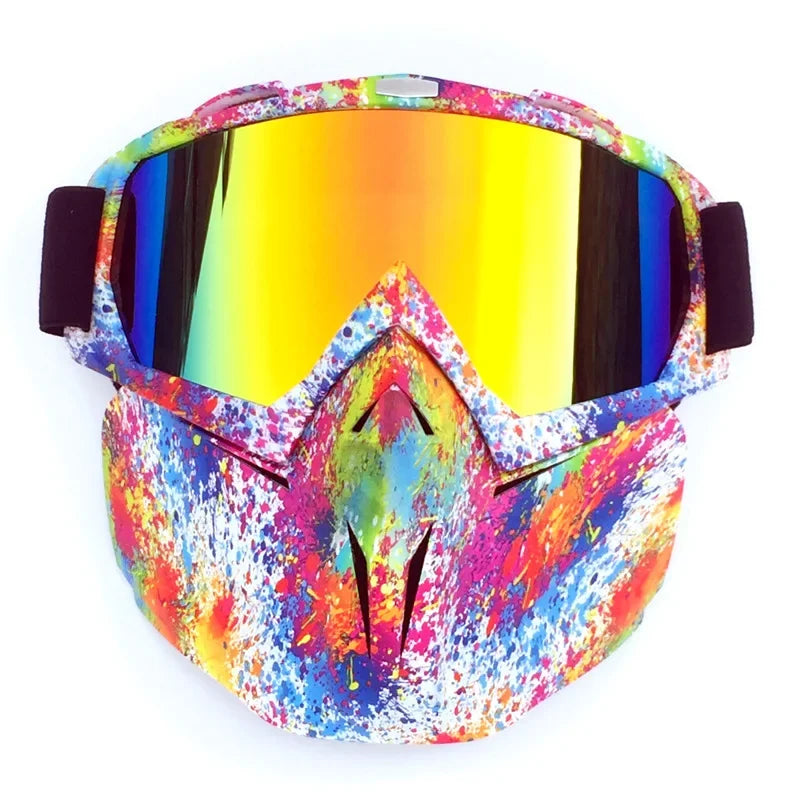 Snow Ninja Mask with UV Goggles for Winter Sports